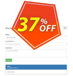37% OFF Bootstrap Guestbook Extension for WYSIWYG Web Builder Coupon code