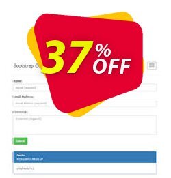 37% OFF Bootstrap Guestbook Extension for WYSIWYG Web Builder Coupon code