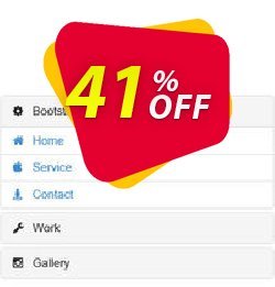 41% OFF Bootstrap Accordion Menu Extension for WYSIWYG Web Builder Coupon code
