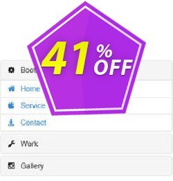 41% OFF Bootstrap Accordion Menu Extension for WYSIWYG Web Builder Coupon code