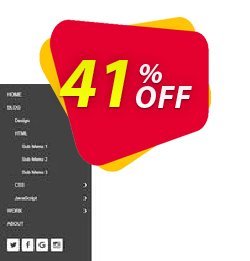 41% OFF Expandable Panel Menu Extension for WYSIWYG Web Builder Coupon code