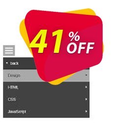 41% OFF Responsive Multi Level Menu Extension for WYSIWYG Web Builder Coupon code
