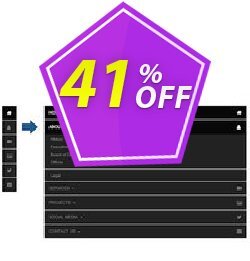 41% OFF Responsive Sidebar Menu Extension for WYSIWYG Web Builder Coupon code