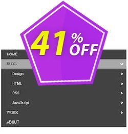 41% OFF Expandable Menu Extension for WYSIWYG Web Builder Coupon code