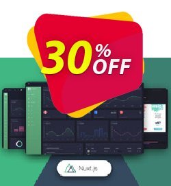 30% OFF Nuxt Black Dashboard PRO Coupon code