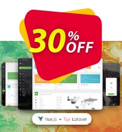 30% OFF Vue Material Dashboard Laravel PRO Coupon code