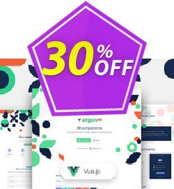 30% OFF Vue Argon Design System PRO Coupon code