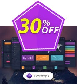 30% OFF Material Dashboard Dark PRO Coupon code