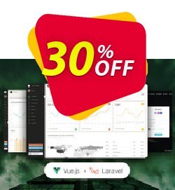30% OFF Vue Paper Dashboard PRO Laravel Coupon code