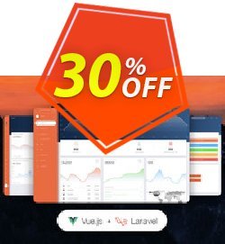 30% OFF Vue Now UI Dashboard PRO Laravel Coupon code