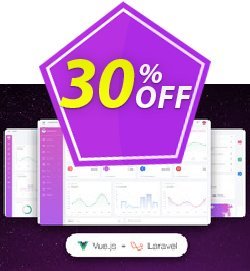 Vue White Dashboard PRO Laravel Wonderful discounts code 2024