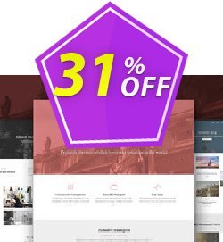 31% OFF Gaia Bootstrap Template Pro Coupon code
