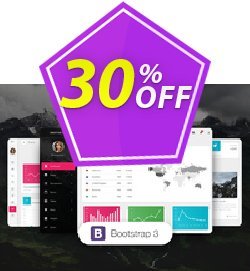 30% OFF Material Dashboard Pro BS3 Coupon code