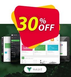 30% OFF Vue Material Dashboard PRO Coupon code