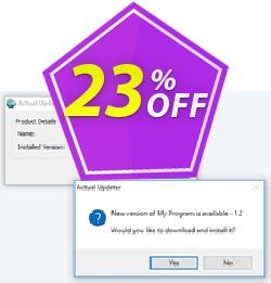 Actual Updater staggering deals code 2024