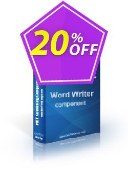 20% OFF Word Writer .NET - 4 Developer License Coupon code