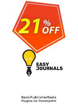 Easy Journals Pro Coupon discount Easy Journals Pro (Plugin for Powerpoint) Stunning discount code 2022 - Stunning discount code of Easy Journals Pro (Plugin for Powerpoint) 2022