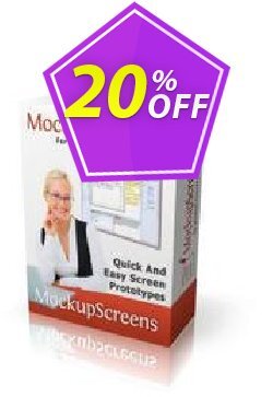 20% OFF MockupScreens Single User Coupon code