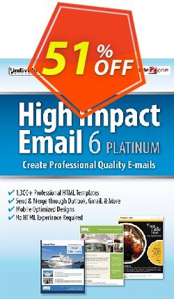 51% OFF High Impact Email 6 Platinum Coupon code