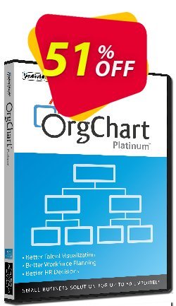 51% OFF OrgChart Platinum - 50 Employees  Coupon code