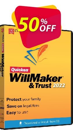 50% OFF Quicken WillMaker & Trust 2022 Coupon code