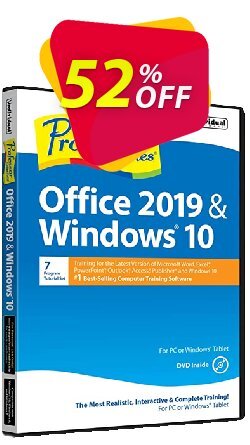 52% OFF Professor Teaches Office 2019 & Windows 10 Tutorial Set Coupon code