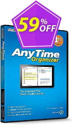 59% OFF AnyTime Organizer Coupon code