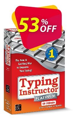 53% OFF Typing Instructor Platinum - International Version UK Keyboard Coupon code