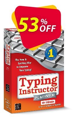 53% OFF Typing Instructor Platinum - International Version US Keyboard Coupon code