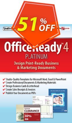 30% OFF OfficeReady 4 Platinum, verified