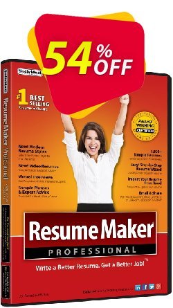 54% OFF ResumeMaker for Mac Coupon code