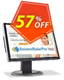 57% OFF ResumeMaker Professional for Web - Monthly Subscription Coupon code