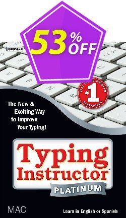 53% OFF Typing Instructor Platinum for Mac Coupon code