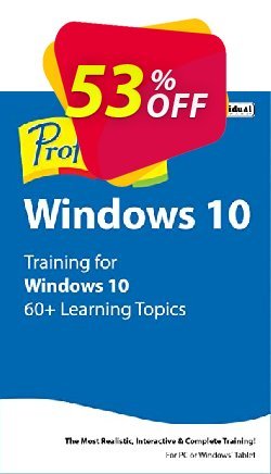 Professor Teaches Windows 10 Tutorial Set Coupon discount 30% OFF Professor Teaches Windows 10, verified - Amazing promo code of Professor Teaches Windows 10, tested & approved