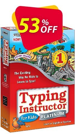 53% OFF Typing Instructor for Kids Platinum Upgrade Coupon code