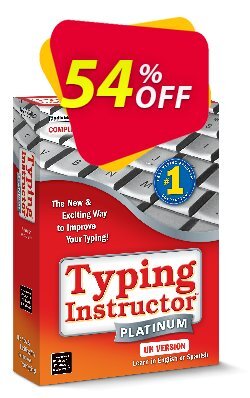 40% OFF Typing Instructor Platinum 21 Upgrade, verified