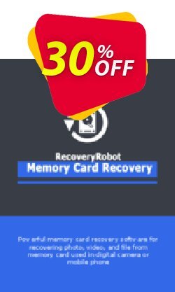 30% OFF RecoveryRobot Memory Card Recovery  - Business  Coupon code