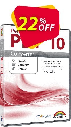 22% OFF Perfect PDF 10 Converter Coupon code