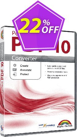 22% OFF Perfect PDF 10 Converter Coupon code