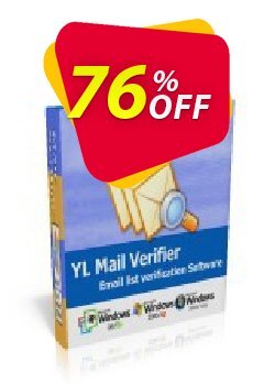 76% OFF YL Mail Verifier - Personal License Coupon code