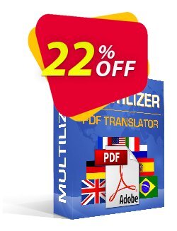 22% OFF Multilizer PDF Übersetzer Standard Coupon code