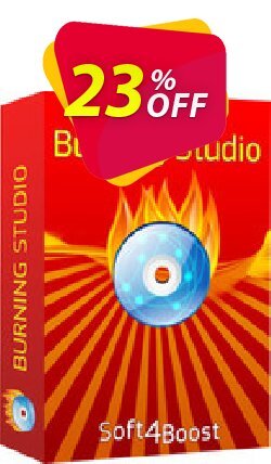 23% OFF Soft4Boost Burning Studio Coupon code