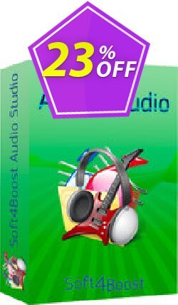 23% OFF Soft4Boost Audio Studio Coupon code