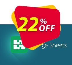 22% OFF Merge Sheets add-on for Google Sheets Coupon code