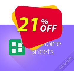 21% OFF Combine Sheets add-on for Google Sheets, Lifetime subscription Coupon code