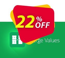 22% OFF Merge Values add-on for Google Sheets, Lifetime subscription Coupon code