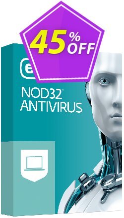 45% OFF ESET NOD32 Antivirus - 1 Year 5 Devices Coupon code