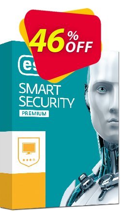 46% OFF ESET Smart Security Premium - PREMIUM SECURITY  Coupon code