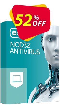 52% OFF ESET NOD32 Antivirus - Essential security  Coupon code