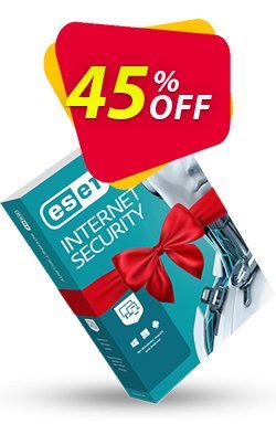 45% OFF ESET Internet Security -  1 Year 3 Devices Coupon code